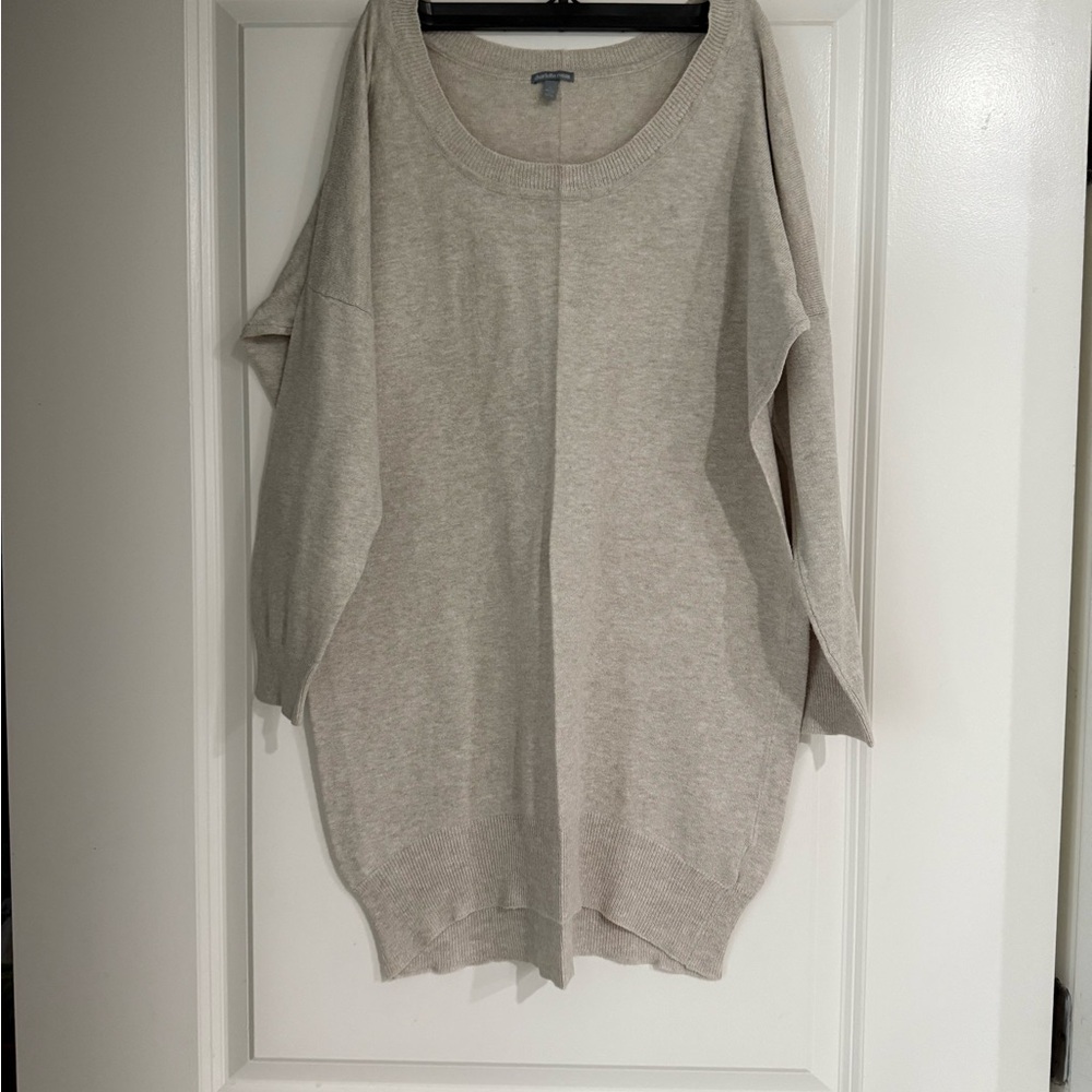 Charlotte Russe Soft Beige Crew Neck Sweater